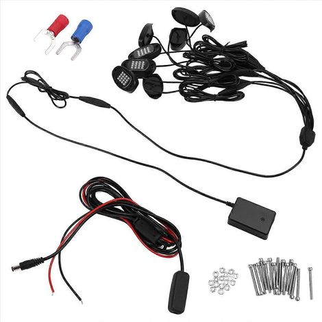 Kit de 8 spots LED RGB pour éclairage sous-bois, éclairage néon multicolore (1/5)