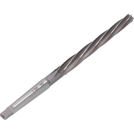Alésoir à Taper 1:50 avec 6 Lames en Acier Rapide, Outil de Précision 10x120mm pour Usinage (1/5)