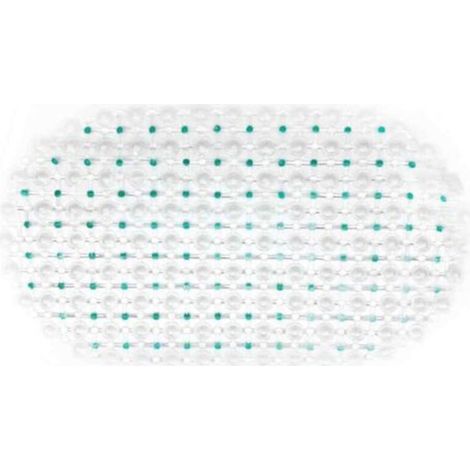 ALLIANDISTapis de bain antidérapant à bulles, adapté aux baignoires et aux salles de douche, fabriqué en plastique PVC avec ventouses.