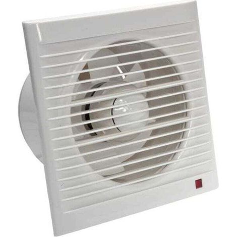 Ventilateur d'extraction 160 mm 15W 140m³/h avec Clapet anti-retour-- pour Salle de Bain,Cuisine,Bureau,WC,Silencieux, (1/4)