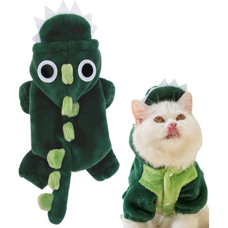 Fleece Dog Coat, Portable, Stretchy Pet Dinosaur Costumes, Puppy