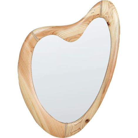 Wandspiegel NEURE 90 cm 77 cm Tannenholz Naturfarben