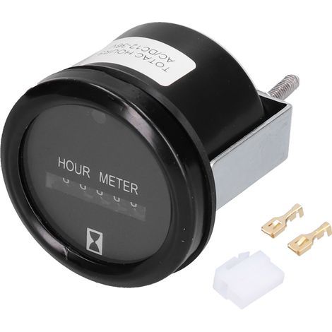 AC/DC 12–36 V Quarz-Stundenzähler, professioneller wasserdichter mechanischer Timer mit Kontrollleuchte (1/5)