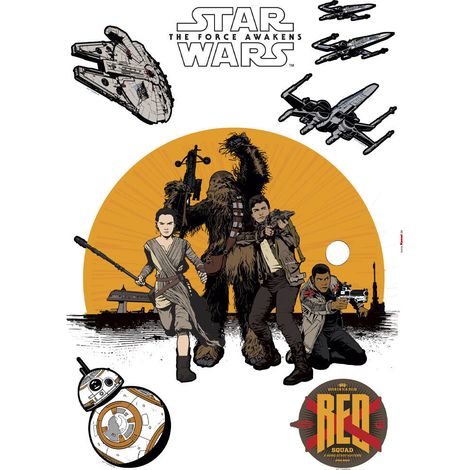 Stickers géant Résistance Star Wars Episode VII (1/3)