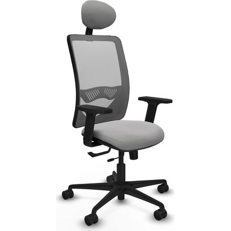 Chaise de bureau piqueras y crespo Zulema noir mousse épaisse (1/2)