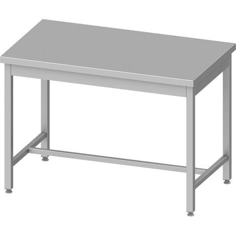 Table Inox Professionnelle Centrale AISI 201 sans Etagère - Gamme 600 - Stalgast