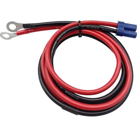 Connecteur Femelle EC5 vers Câble Terminal O-Ring avec Fil Silicone 10AWG 100cm pour l'alimentation du Chargeur de l'ESC RC (1/5)