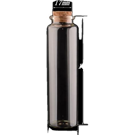 Bouteilles en verre, plusieurs capacités, comprend des bouchons, 55ml (1/2)