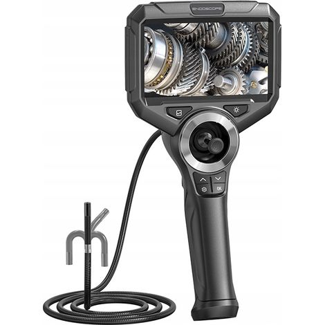Inspektionskamera mit 720° drehbarem Kopf, Endoskop, 5″ FHD-Bildschirm, 2 MP, 1 m LED