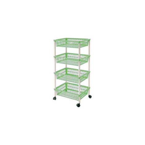 CARRELLO MITO 4 PIANI CON RUOTE CM.40X29X85H.  cm.40x29x85h. TONTARELLI