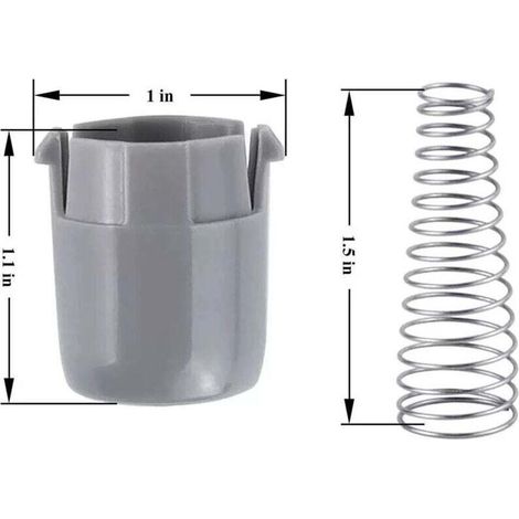 Set di 2 pistoni magnetici e molle per oblò per lavatrici AGM73610701, compatibile con lavatrici LG e Kenmore. Codici di riferimento: AGM73610702, AP5331994, MEG61961401, 2002592 (1/3)