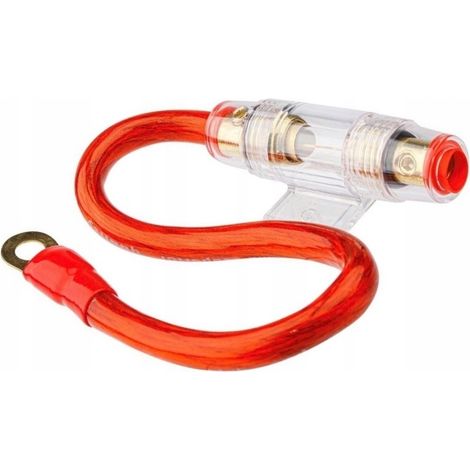 PORTAFUSIBLES AGU HASTA 60A CON CABLE DE 30 CM (1/4)