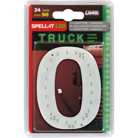 Spell-It Led, 90 mm, 24V - Verde - 0