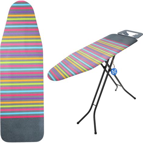 Funda para tabla de planchar, poliéster y algodón, 135 x 50 cm, alta resistencia al calor, excelente transpirabilidad, ajuste a medida. (1/5)