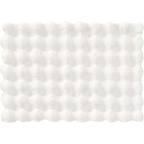 Tapis Imitation Fourrure "Mounty" 60x90cm Naturel (1/5)