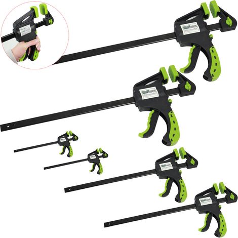 6x Einhandzwinge 3 Größen Schnellspannzwinge 35x105 mm 60x150 mm 60x300 mm (1/5)