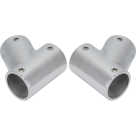 1 paire de fixations pour main courante de bateau, pièces de rechange, angle de 60 degrés, acier inoxydable 316, quincaillerie marine, gauche et droite, diamètre 22 mm (7/8 po) (1/5)