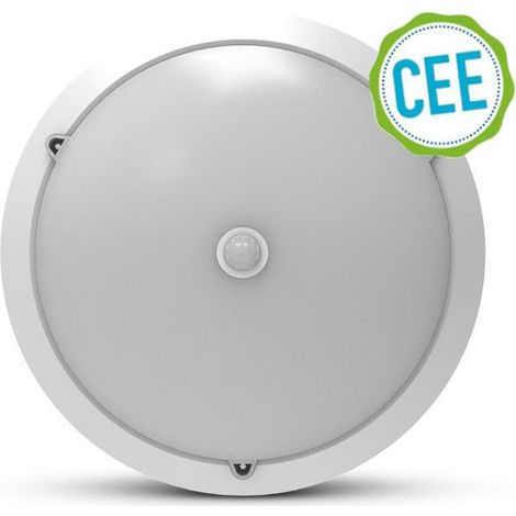 Plafón LED Ø300 x 100mm 18W RONDO Blanco - 4500K - 1600 Lm - Detector IR