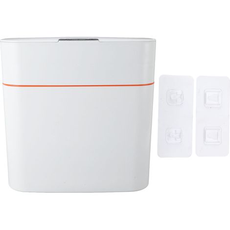 Intelligenter, wandmontierter Abfalleimer mit IPX5-wasserdichtem Sensor, 15 Liter Fassungsvermögen, ideal für Badezimmer, Schlafzimmer und Wohnzimmer. (1/5)