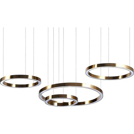 Chandelier Lilou doré élégant - Or brossé (1/2)