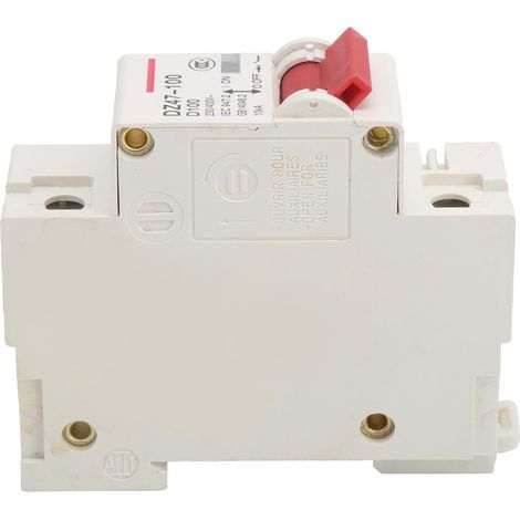 Disjoncteur Miniature DZ47-100 1P Type D 100A pour Protection Électrique Résidentielle (1/5)
