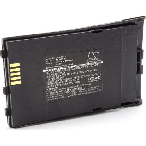 vhbw 1x Akku kompatibel mit Cisco CP-7921, CP-7921G Unified, CP-7921G schnurlos Festnetz Telefon (2000 mAh, 3,7 V, Li-Polymer) Schwarz