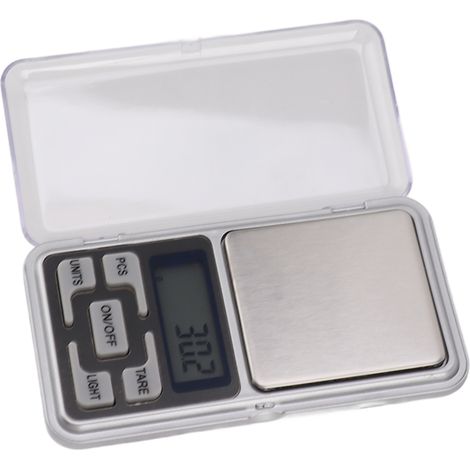 Digitale Präzisionswaage (500 g/0,01 g), Mini-tragbare Waage für Lebensmittel, Schmuck und Medikamente mit LCD-Bildschirm (1/5)