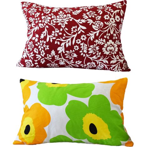 Housse de coussin rectangulaire style rétro 2 pièces pour canapé, décoration de salon (1/5)