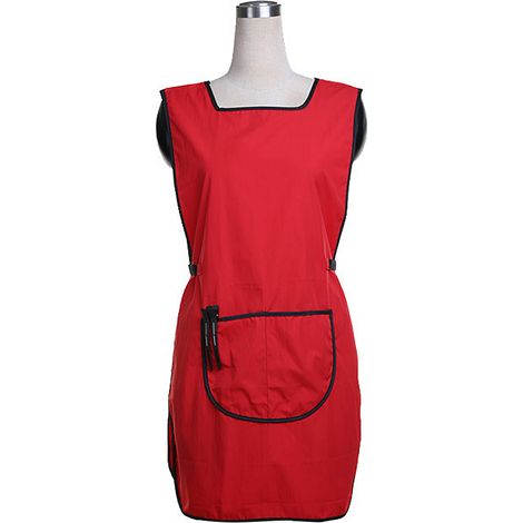 Tablier De Coiffure - Tablier Sans Manches Avec Poches - Imperméable Et Résistant Aux Taches - Pour Salon De Coiffure Café Librairie Fleuriste - 1 Pièce