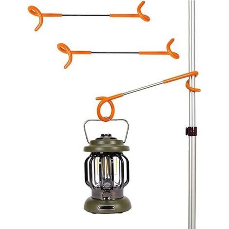 [NEUWERTIG]3-teiliges Laternenhaken-Set für Camping, Zeltstangen-Hängelampenhaken, S-förmige Laternenhalterhaken für den Garten, Zwei-Wege-Metallhaken (1/4)