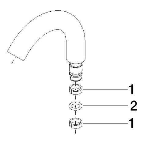Dornbracht 90282221600-00 Bec de vidage pour bidet Pièces détachées