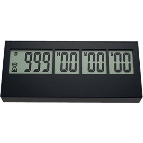 Compteur numérique de jours et d'heures (999 jours) pour vacances, retraite, mariage, laboratoire ou cuisine (1/5)