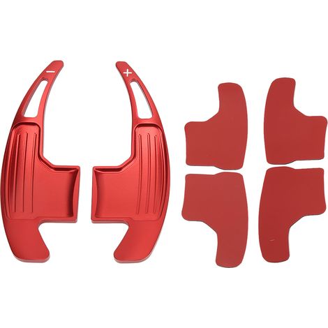 Paar Schaltwippenverlängerungen aus Aluminiumlegierung für Ford Mustang V6 EcoBoost GT Shelby 2015–2022, Rot (1/5)
