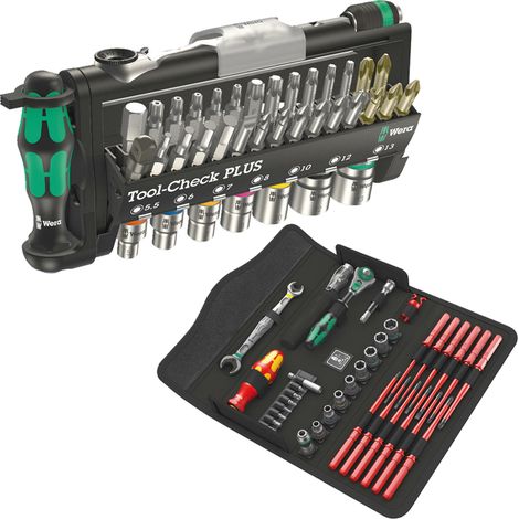 Wera Kraftform Kompakt W1 Wartung Werkzeugset + Tool Check Plus Bitsatz 74 Teile (1/5)