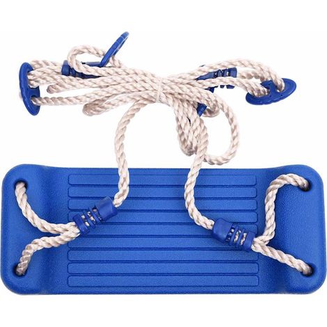 Maison Exclusive - Siège de balançoire avec échelle de corde bleu 37x15 cm PE (1/5)