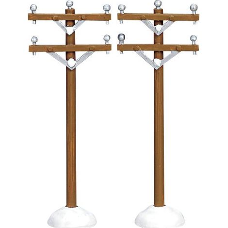 Telephone Poles Set of 2 Cod. 64461