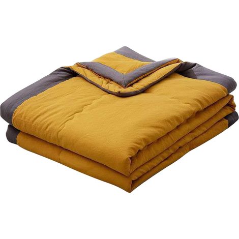 Couverture Rafraîchissante - 98 % Coton 2 % Élasthanne - Pour Nuits Chaudes et Transpiration Nocturne - Usage Lit Canapé Bureau - 150 x 200 cm (1/3)