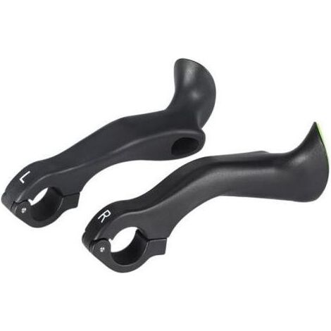 1 paire poignées de guidon de vélo, extrémités de guidon en nylon de 22,2 mm, extrémités ergonomiques pour vélo de route et la plupart des vélos (1/5)