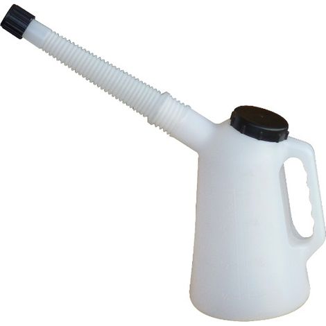 1 L Ausgießkrug mit Deckel + flexiblem Schlauch OUTIFRANCE