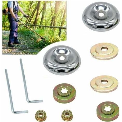Debroussailleuse Universelle Kit de Fixation d'écrou Accessoires de Débroussailleuse Pièces de Tondeuse Gazon Accessoire de Rechange 10 Pièces (1/5)