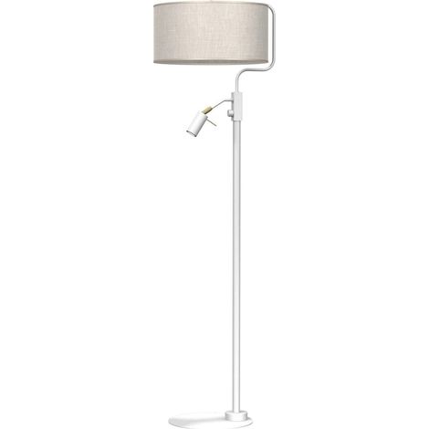 Lampadaire LINO lin gris/blanc E27 60W Milagro MLP7503 (1/5)