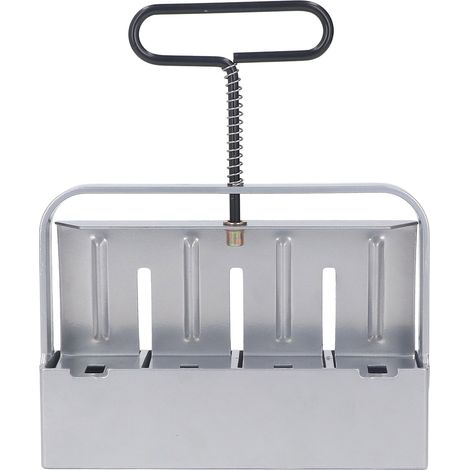 Machine à blocs de terreau manuelle argentée, kit de micro-blocs de terreau portatif pour semis en serre (1/5)