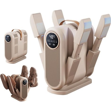 CCYKXAPortable electric shoe dryer with timer, 4 racks, constant temperature of 48 degrees, fast drying, effectively eliminates odors (1/5)
