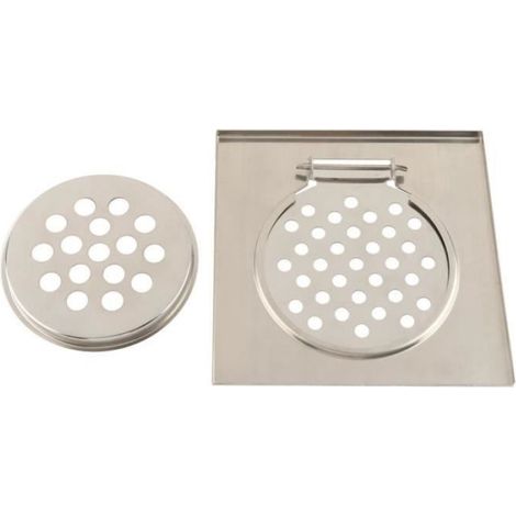 ARAMOX égouttoir de déchets Grille longue linéaire de drain de déchets de douche de drain de plancher de salle de bains d'acier (1/4)