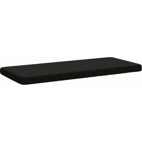 Coussin de banc 1 pièce VUGHT 100 % polyester Noir vidaXL