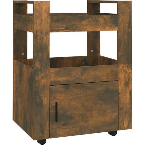 Maison Exclusive - Carrito de cocina madera contrachapada roble a (1/5)