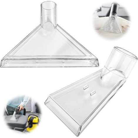 2 Pièces Embout Aspirateur Canapé Voiture, Buse D'Extraction, Outil D'Extraction, Accessoire pour Extracteurs Portatifs, Embout Buse Aspirateur Eau, Vapeur Sec et Humide Buse (1/5)