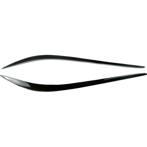 1 pair of glossy black headlight brow stickers suitable for Alfa Romeo Giulia 15-24 (1/4)