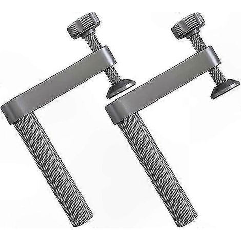 Serre-joint réglable antidérapant pour trous de 19 mm, outil de table à bois, pince d'établi robuste, fixation rapide, usage professionnel, 1 pièce. (1/5)