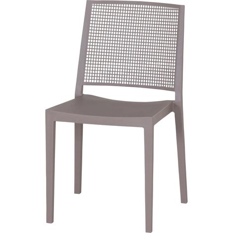 Siena Garden Square Stapelstuhl - Polypropylen taupe (1/5)